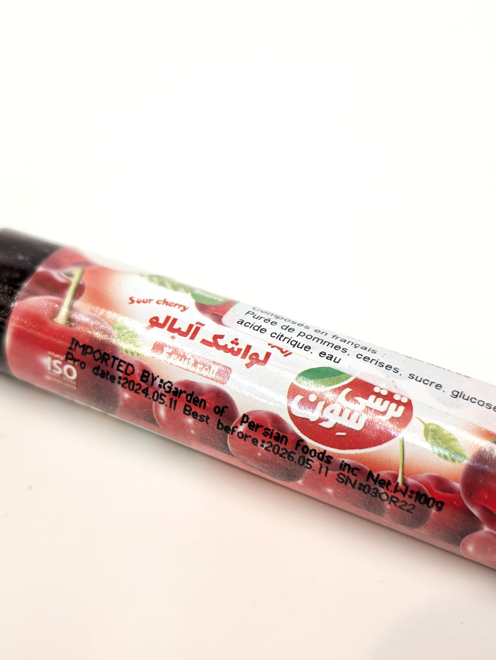 Seven Fruit Roll sour cherry(Torshi Sevan) لواشک میوه‌ای آلبابو (ترشی سوان)