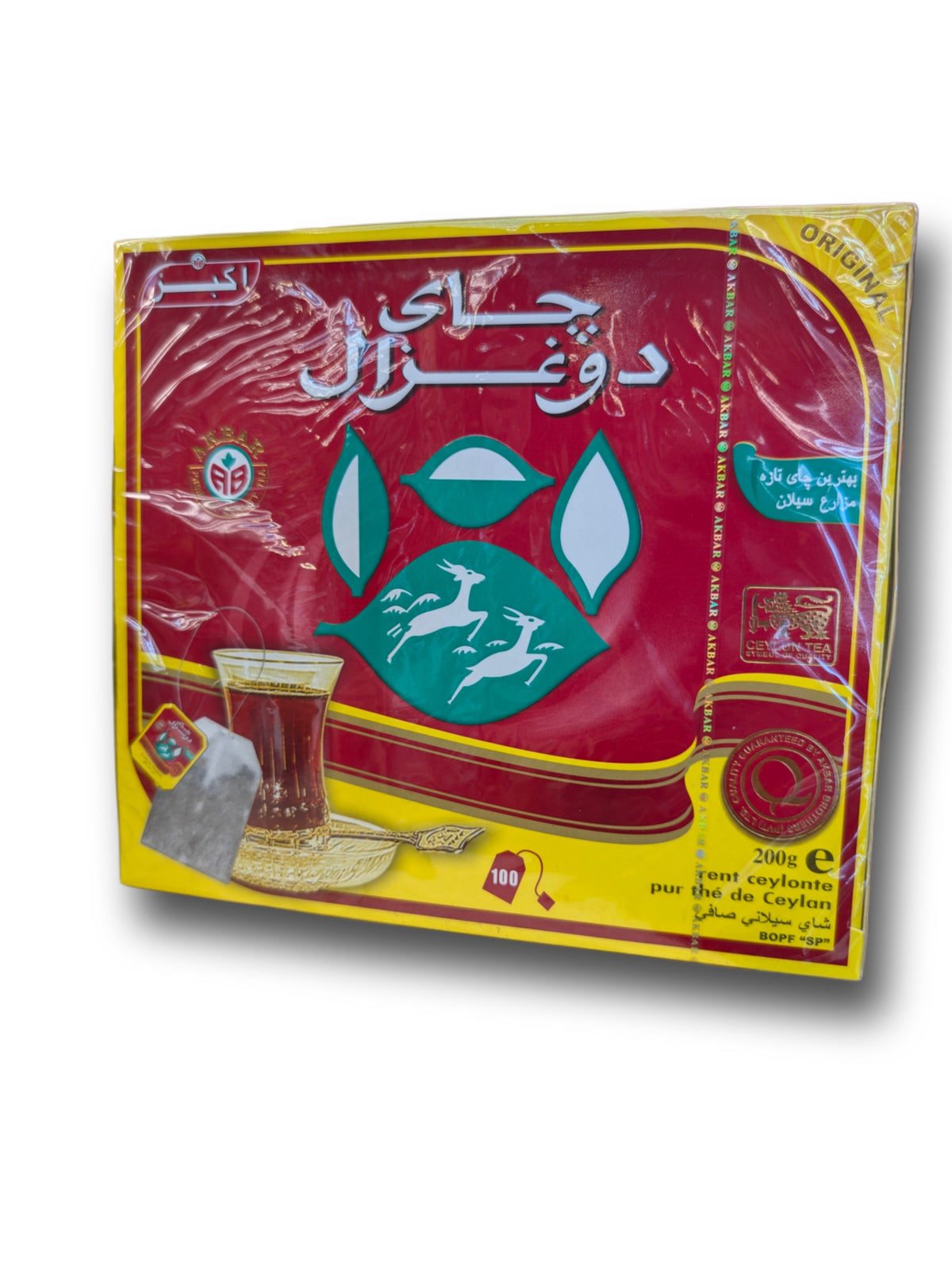Do ghazal 200gr black teabag چای سیاه کیسه‌ای دو غزال ۲۰۰ گرم