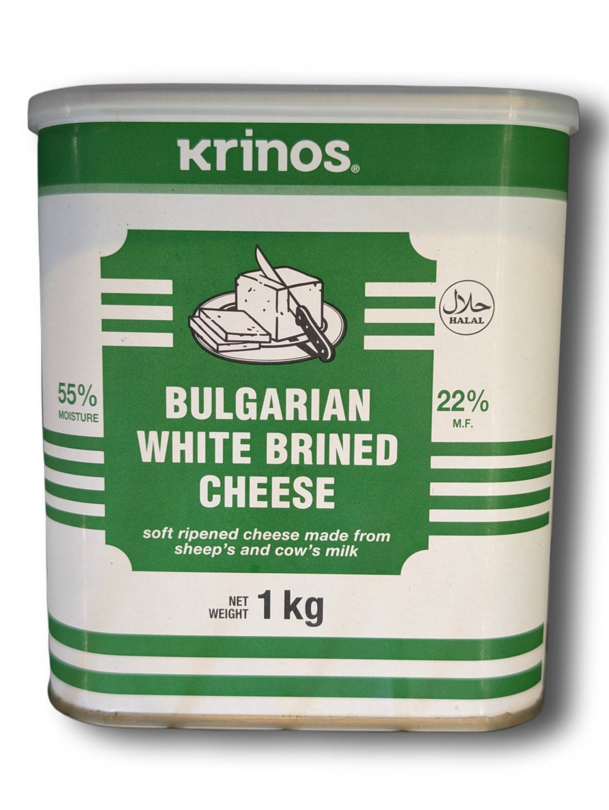 Krinos Feta cheese Bulgarian 1kg پنیر فتا بلغاری کرینوس ۱ کیلوگرم