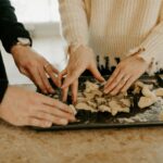 couple cooking together in their kitchen