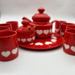 Valentine dinner kitchen tableware decoration